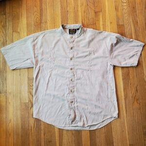 Wear The Right Thing By Henri Valdise Short Sleeve Button Up Size XL Vintage 90s